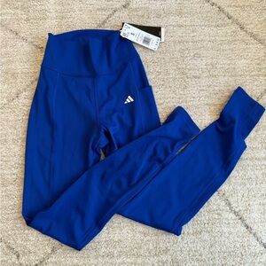 NWT adidas training tights size S, semi lucid blue